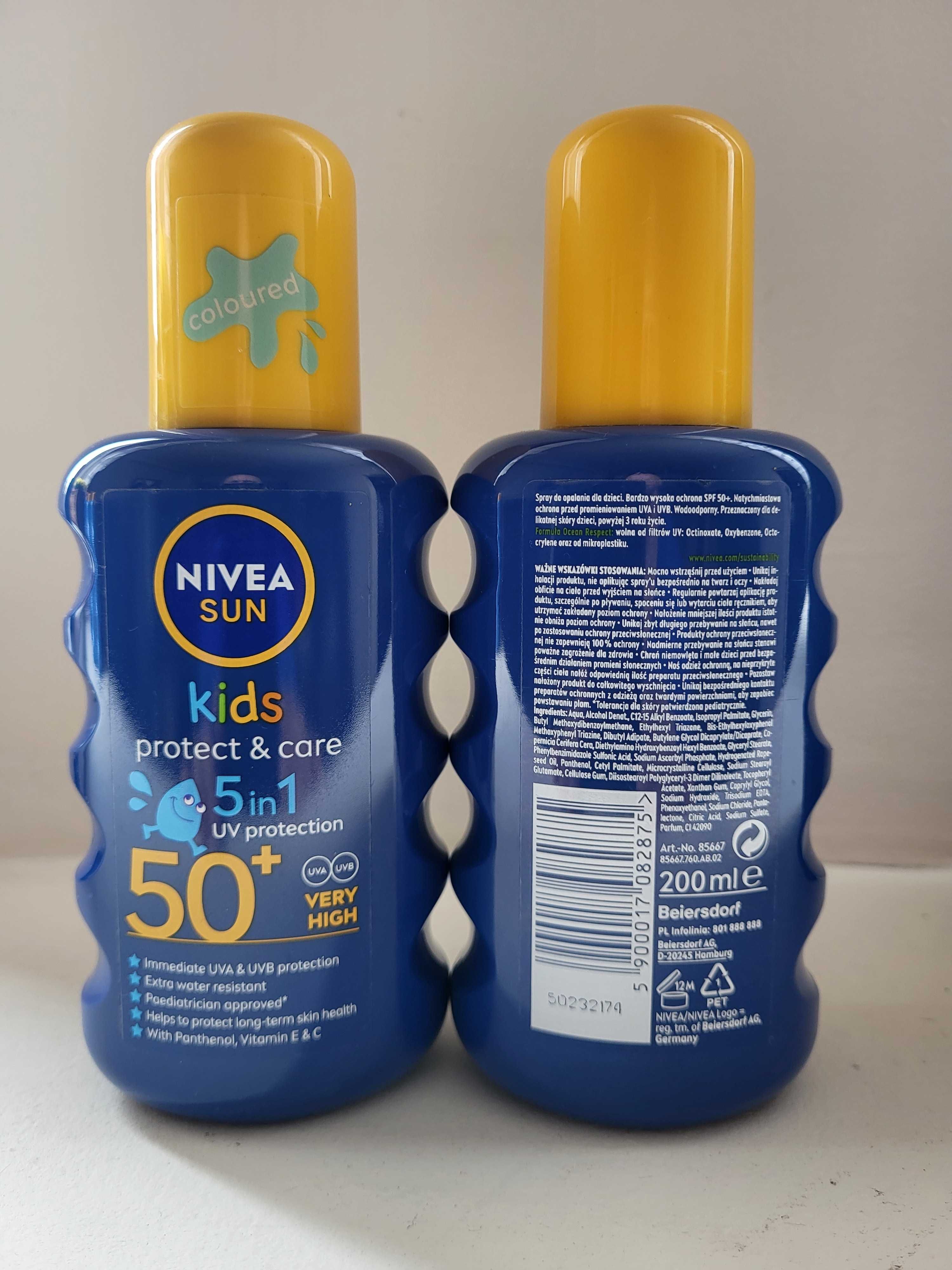 Spray do opalania Nivea Sun Kids Protect & Care 5in1 spf 50