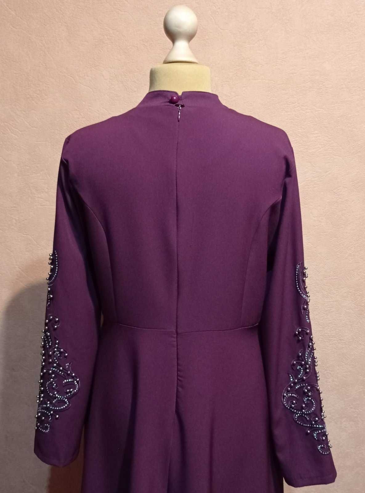 Нарядное платье в пол с вышивкой, Moda Selvim (Турция).