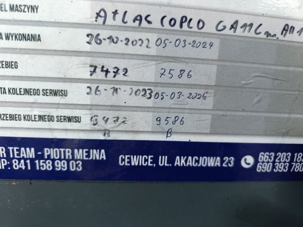 Sprężarka srobowa Atlas Copco GA11C