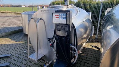 Schładzalnik zbiornik chłodnia tank beczka do mleka 1600 litrów