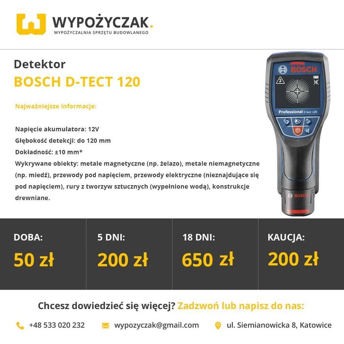 Kamera termowizyjna inspekcyjna niwelator laserowy optyczny - WYNAJEM