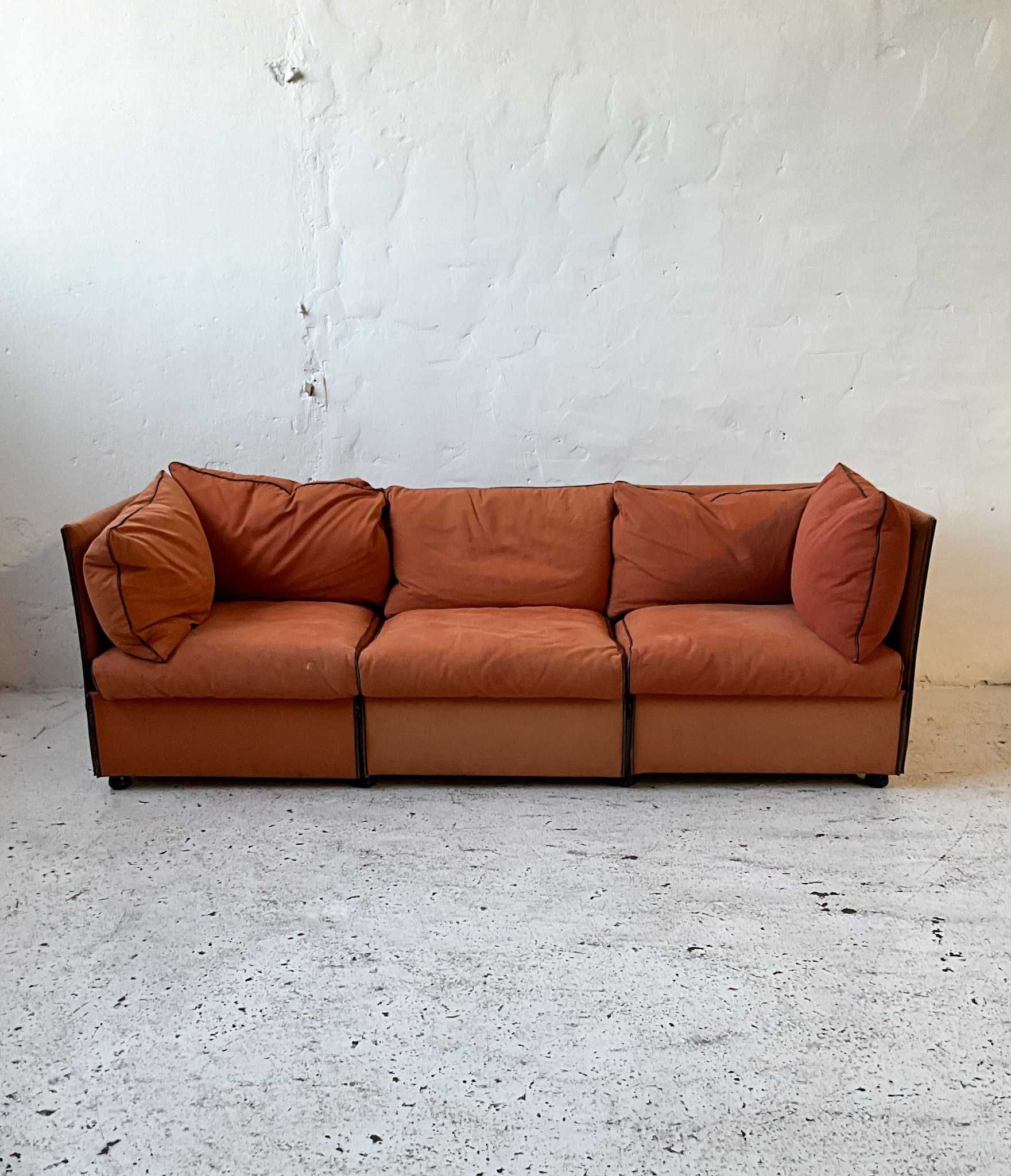 Cassina włoska sofa Tilbury proj. Mario Bellini lata 70 vintage design