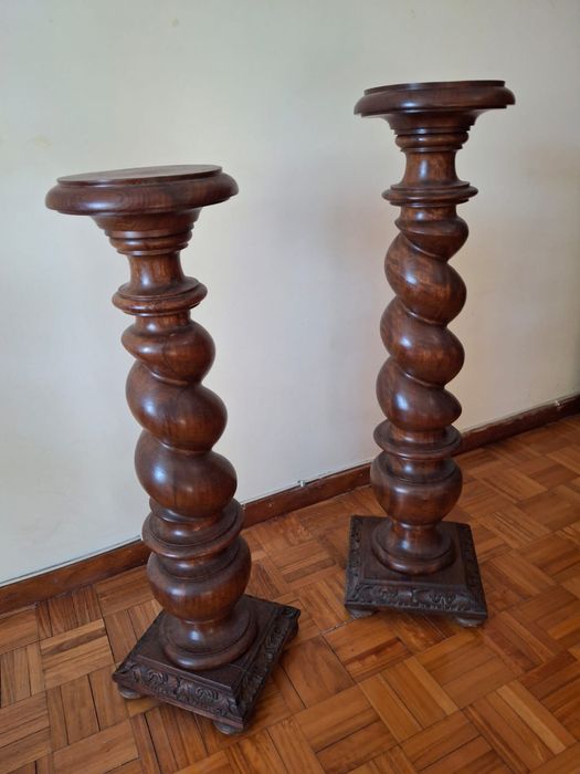 Coluna floreira como nova