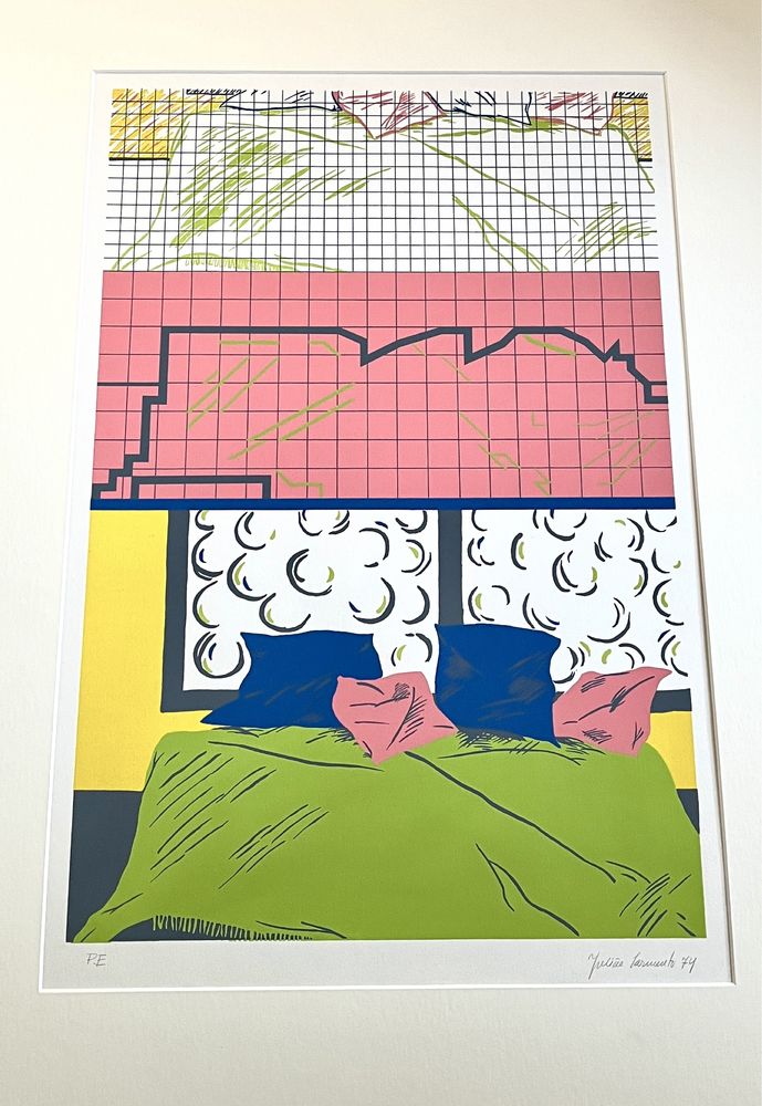 Serigrafia de Julião Sarmento 1974