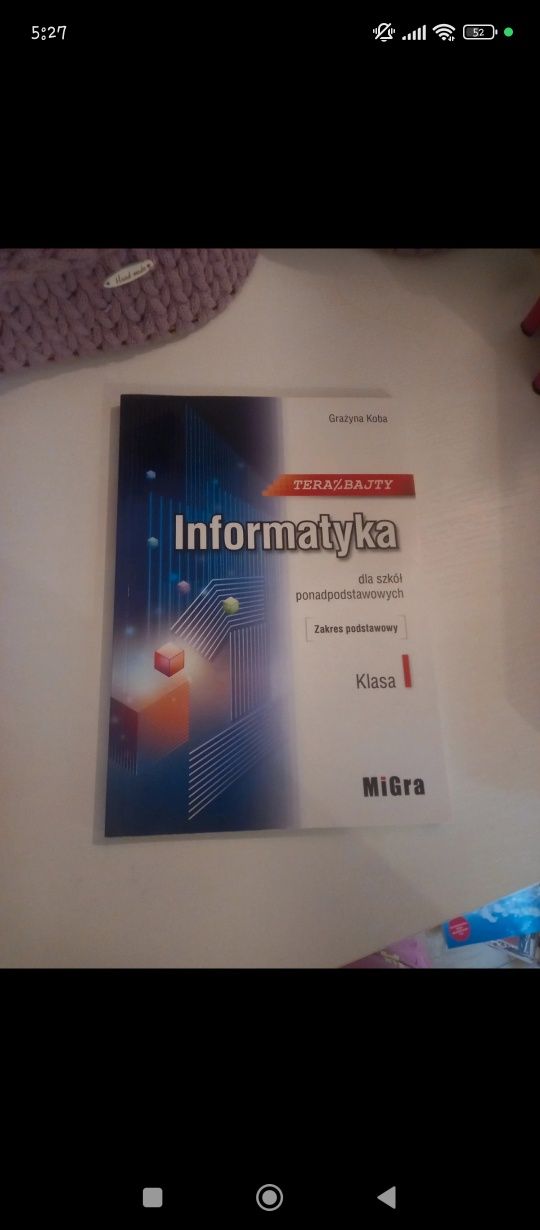 Informatyka klasa 1 zakres podstawowy