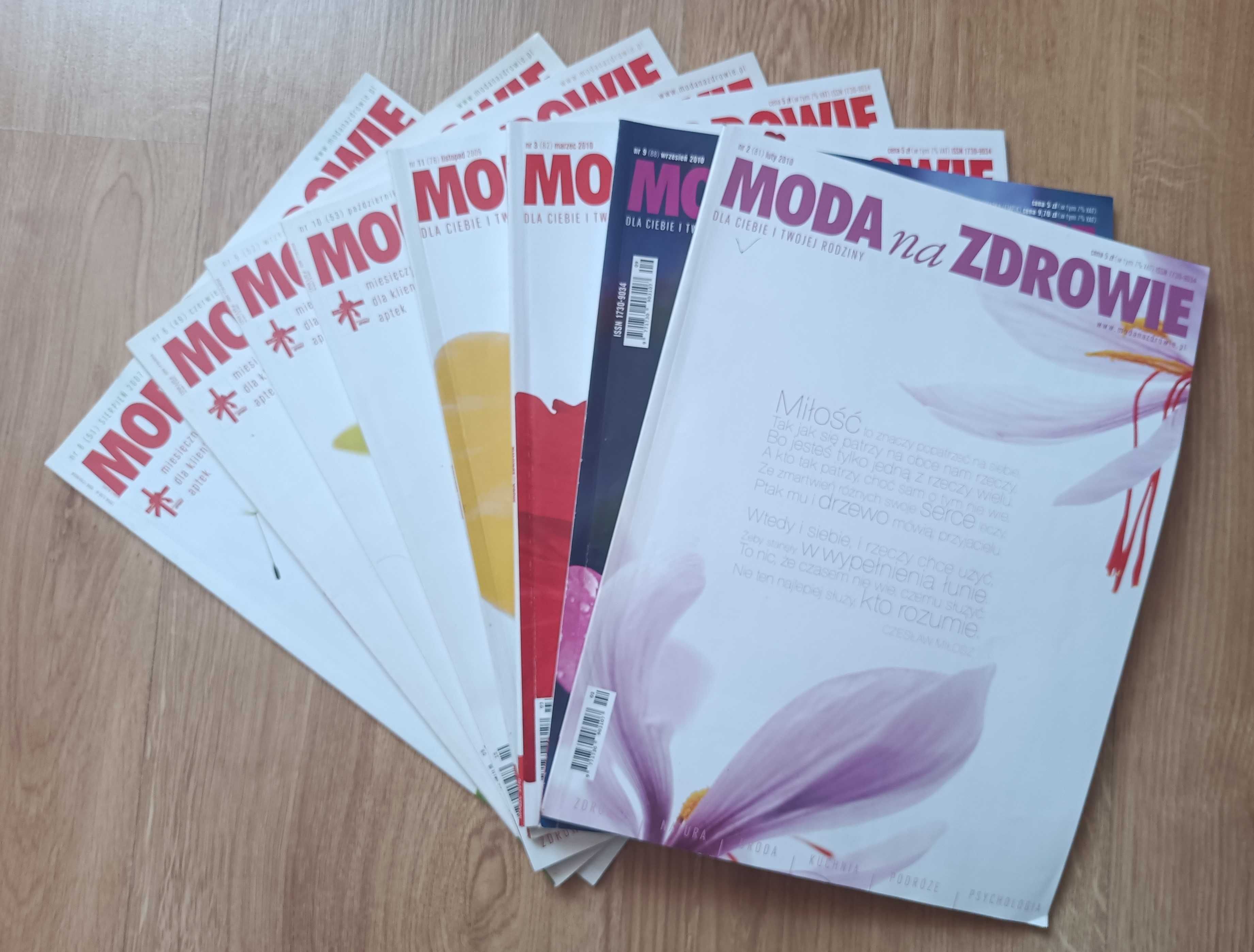 Moda na zdrowie Miesięcznik od 2007 do 2010
