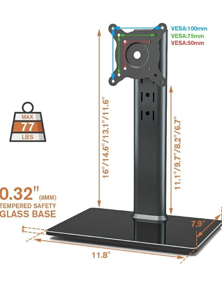 Uchwyt stojak podstawa do monitora 13-32" Hemudu