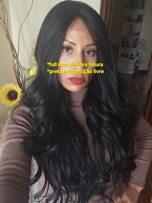 Full lace de fibra realista