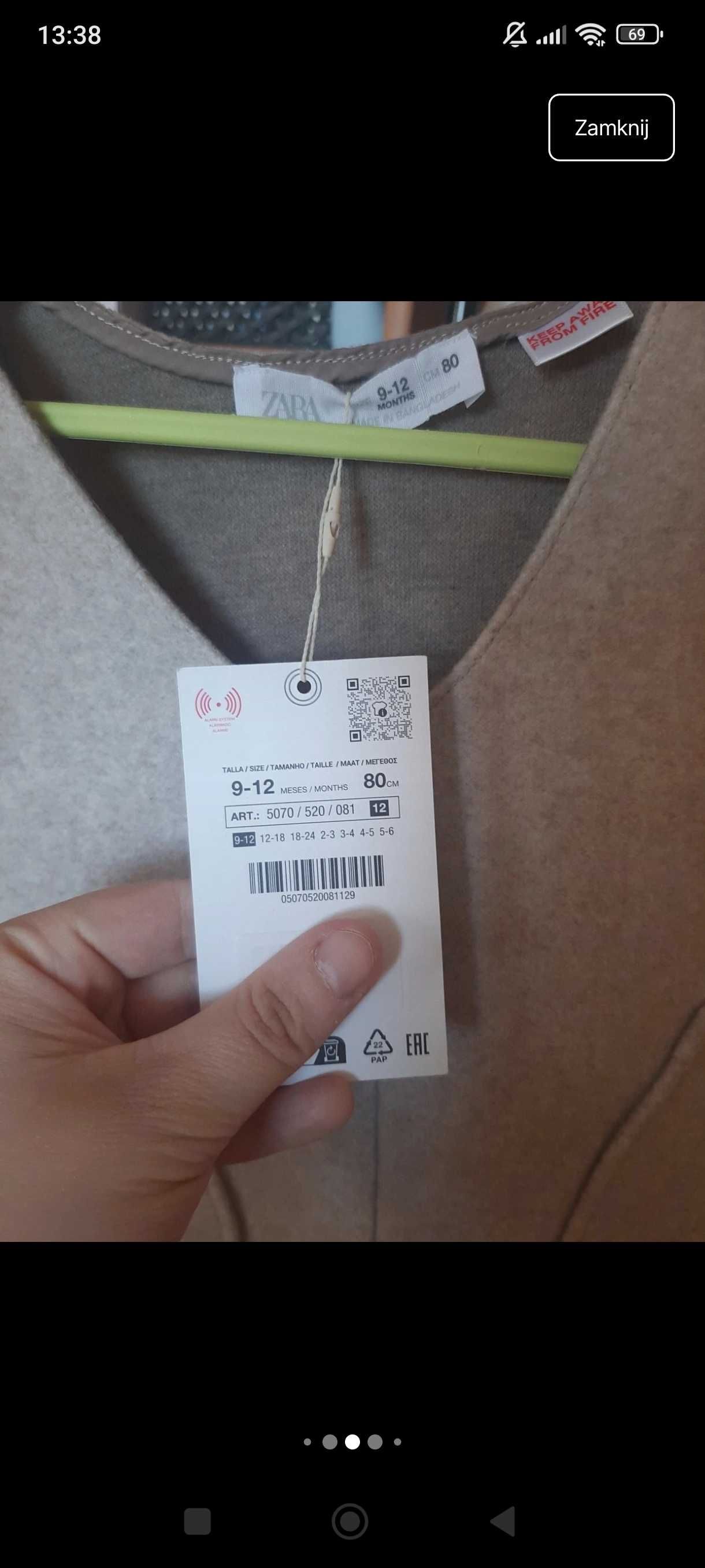 Sukienka Zara dla dziewczynki