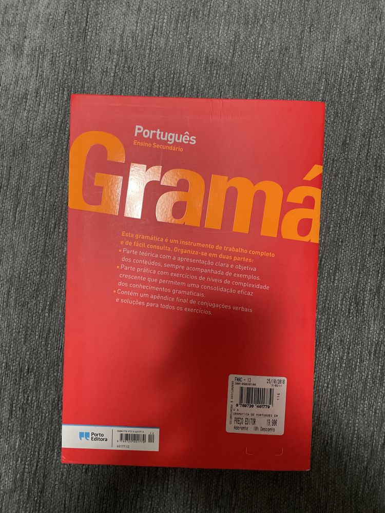 Livro Gramática Secundário (como novo)