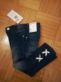 Nowe spodnie jeansowe jeansy Name It 86 skinny rurki