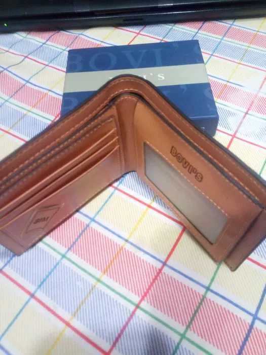 Carteira pele Bovi's castanha