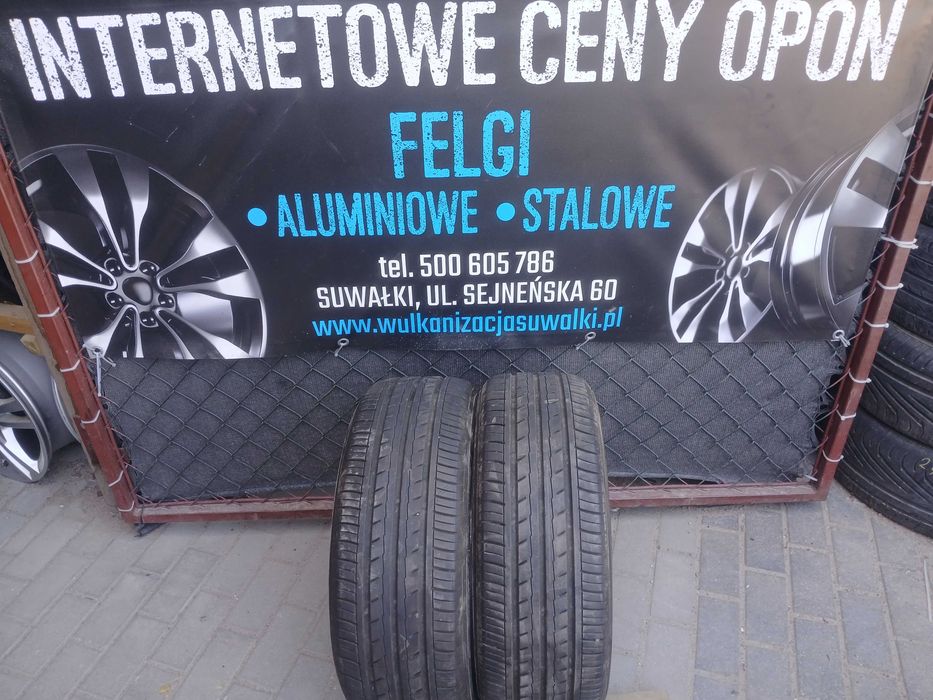 2x używane opony letnie 205/55 R16 Yokohama 2024r Gwarancja Montaż