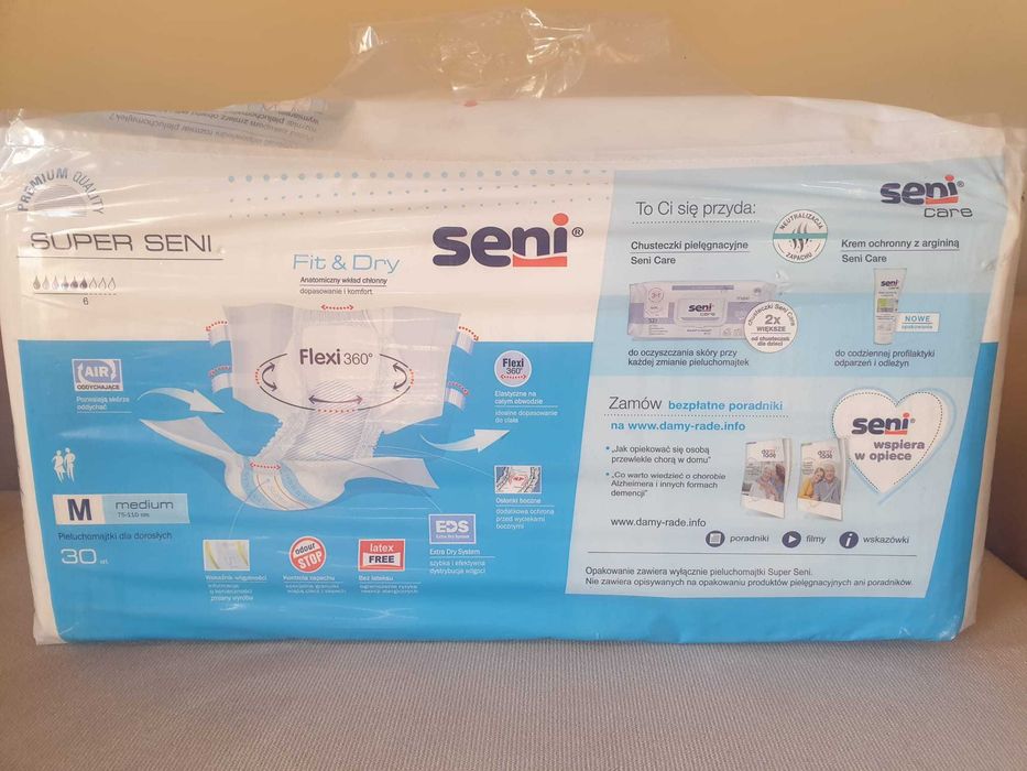 Seni Super M pieluchomajtki dla dorosłych