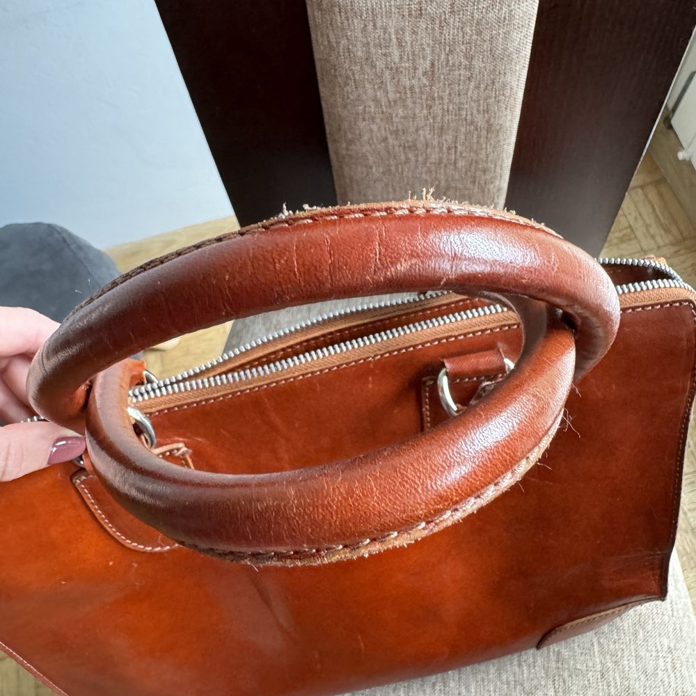 Skorzana Torba Do Ręki Handbag