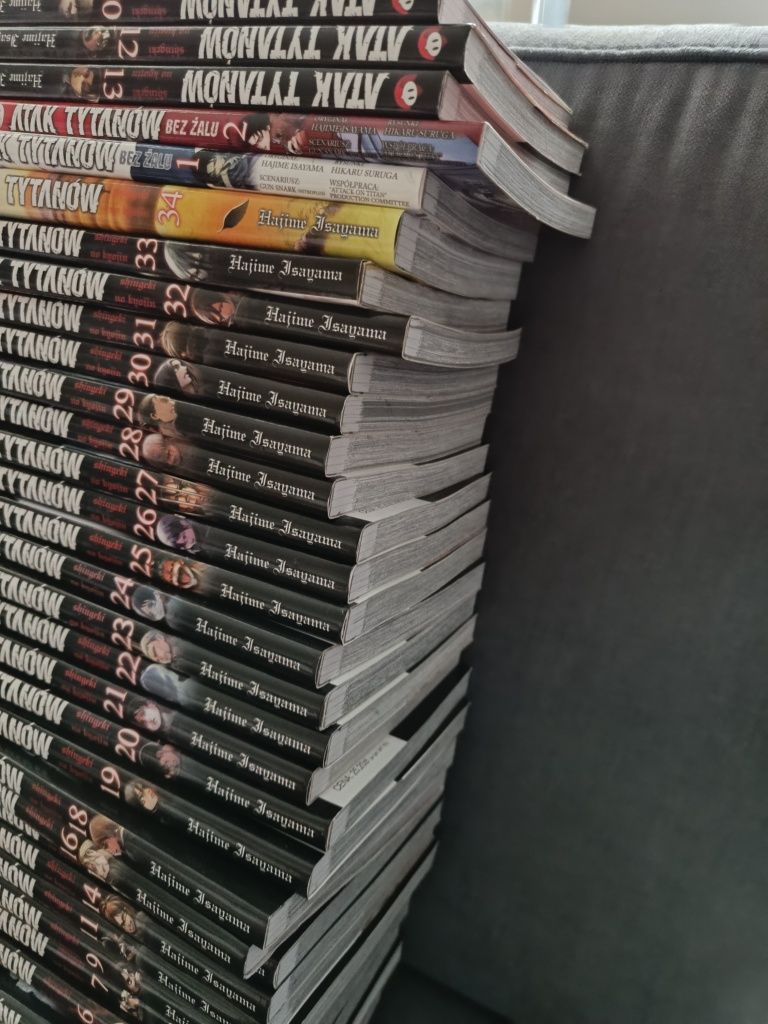 Manga Atak Tytanów 1-34+ bez żalu 1,2