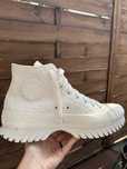 Converse All Star kremowe wysokie trampki na platformie rozmiar 41.5