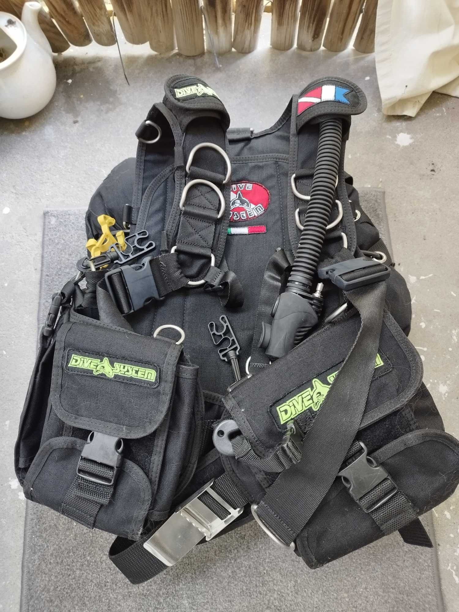 Kamizelka/BCD/Jacket techn. Dive System Tech Deep 2x40L starsza.wersja