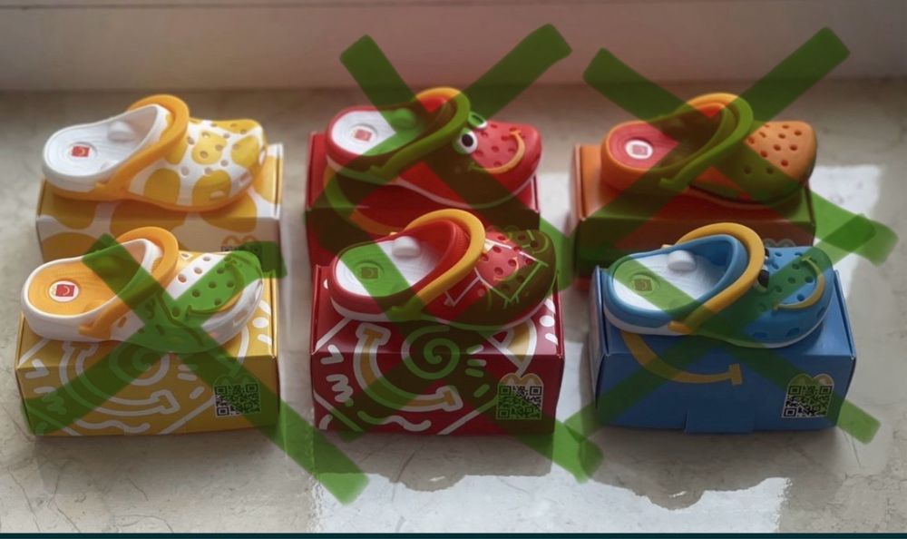 Крокси брелки з хепі мілу Макдональс