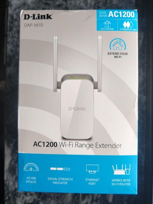 Repetidor de Sinal D-LINK DAP-1610 AC1200 Novo