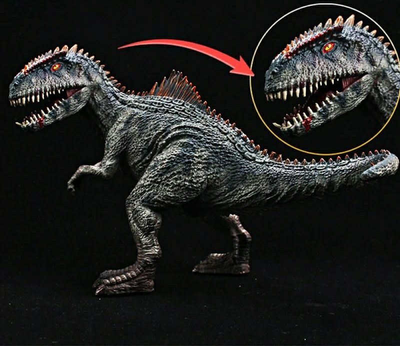 Figuras Giganotossauro e Pyroraptor Mundo Jurássico Domínio Premium