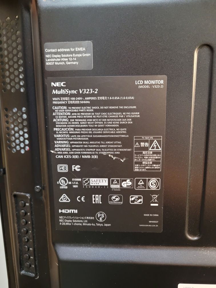 Monitor NEC Multisync V323-2