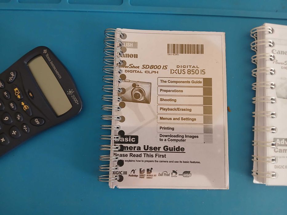 Manuais de Instruções para algumas Máquinas Canon