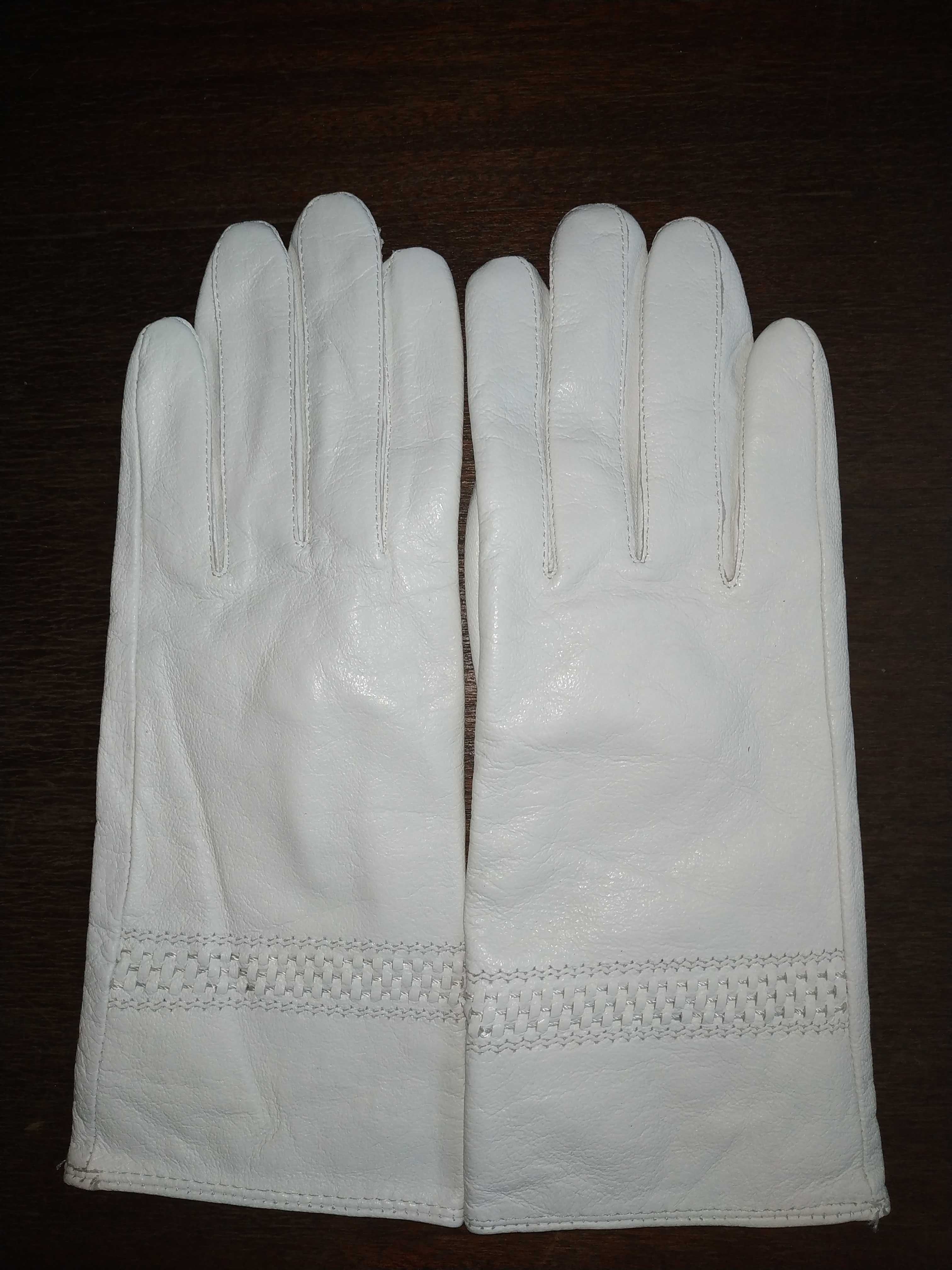 Кожаные перчатки белые, черные,муж перчатки