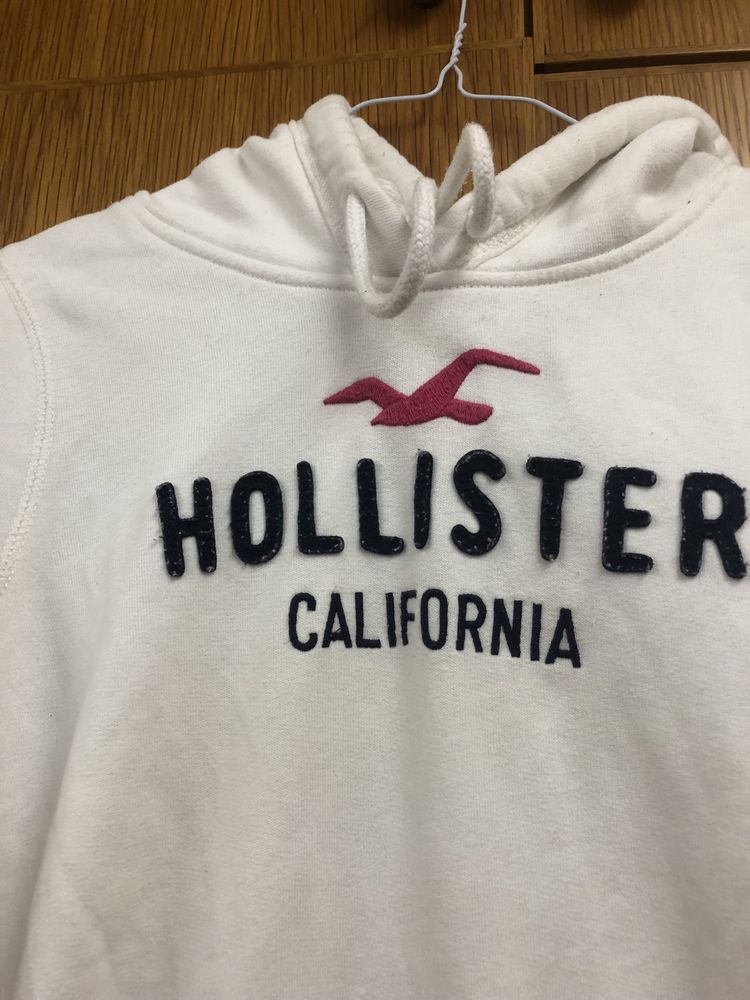 Hoodie branco hollister