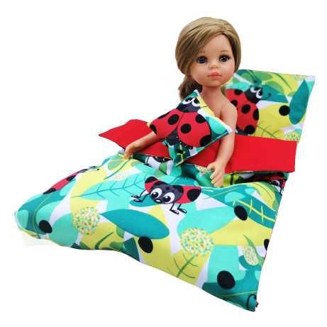Kolekcja Bobi- Pościel dla lalki Biedronki Poszewki i wkłady- 5 części