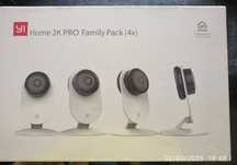 Pack Famíly X4 Yi home 2K Pro , pack de 4 câmeras com 4 cartões de 64G