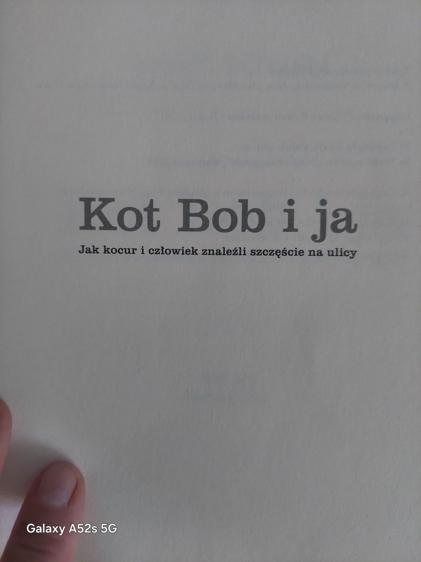 Kot Bob i ja, książka