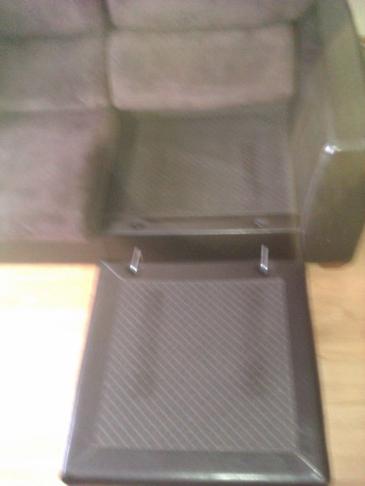 Vendo Sofá Chaise Longue modelar, 3 lugares, pele Nobuck cor Castanho.