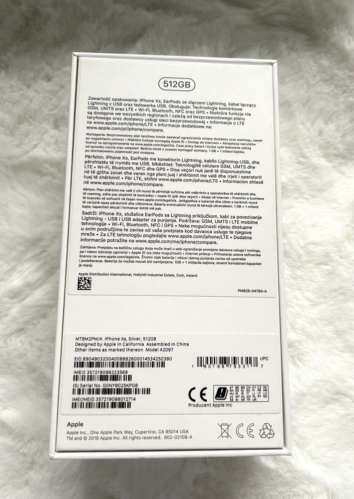 iPhone XS Silver 512GB