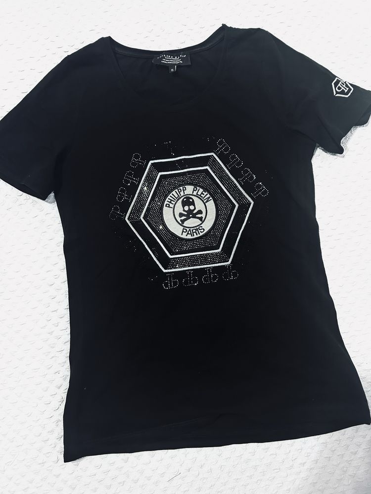 T-shirt koszulka bluzka czarna Philipp Plein