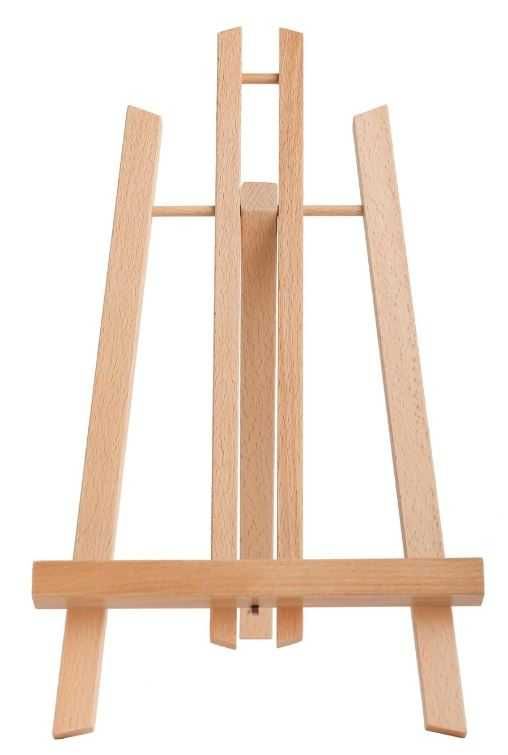 Drewniana sztaluga malarska z drewna bukowego 30cm