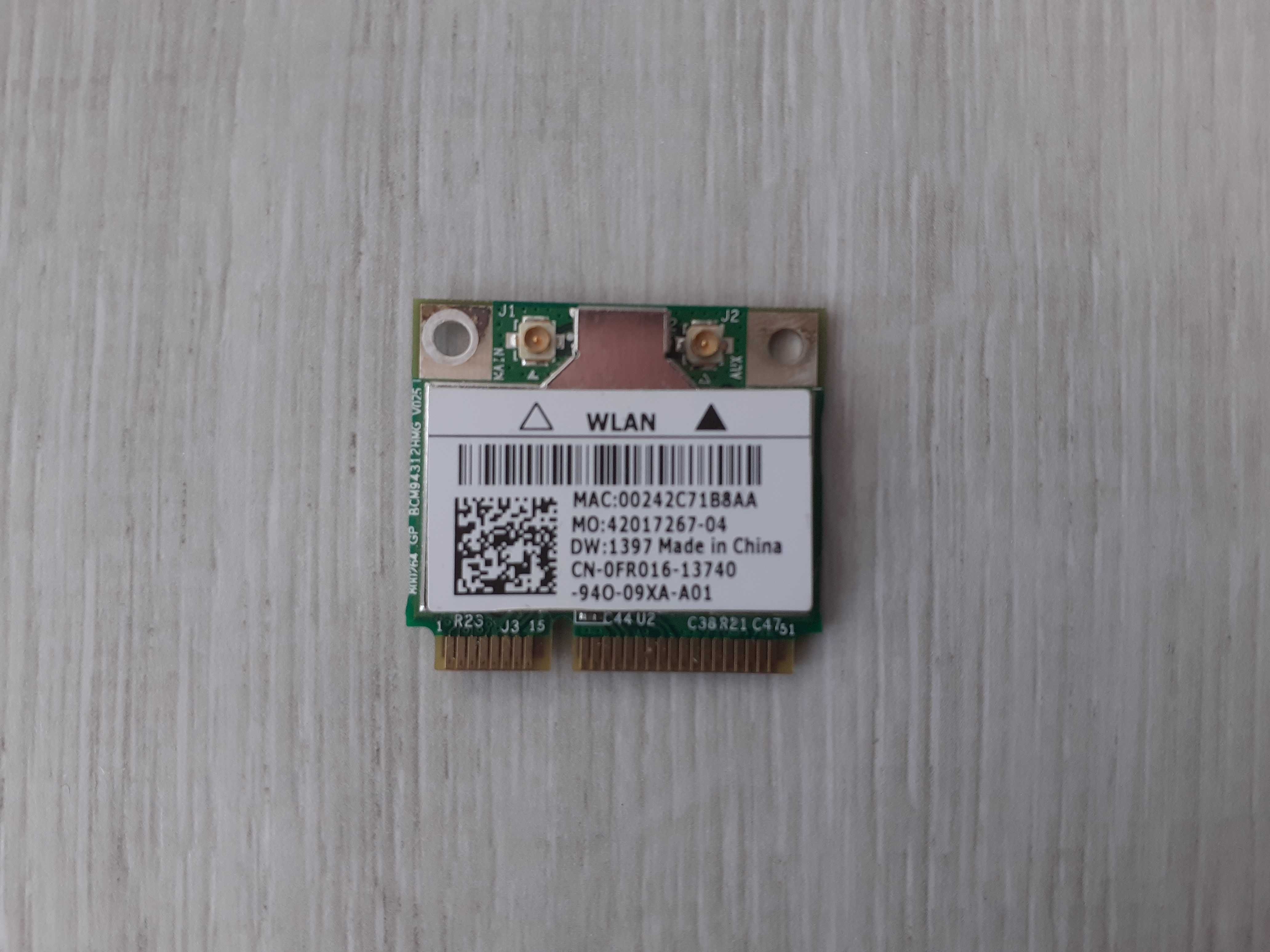 Dell Studio 1555 karta Wi-Fi Broadcom BCM94312HMG 802.11 b/g DW 1397