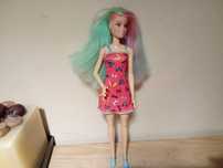 Mattel lalka Barbie, kolorowe włosy, tatuaż