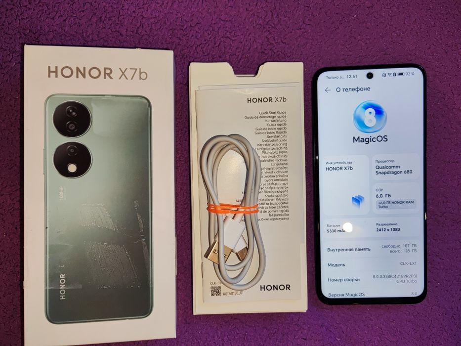 Honor X7b  12/128   (6+6)