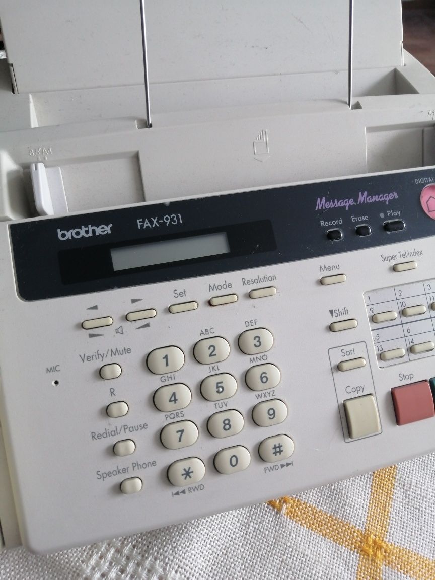 Sprzedam telefon, fax Brother FAX-931