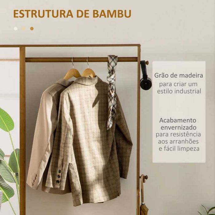 Móvel cabide de entrada com banco e espelho - Móvel de entrada.