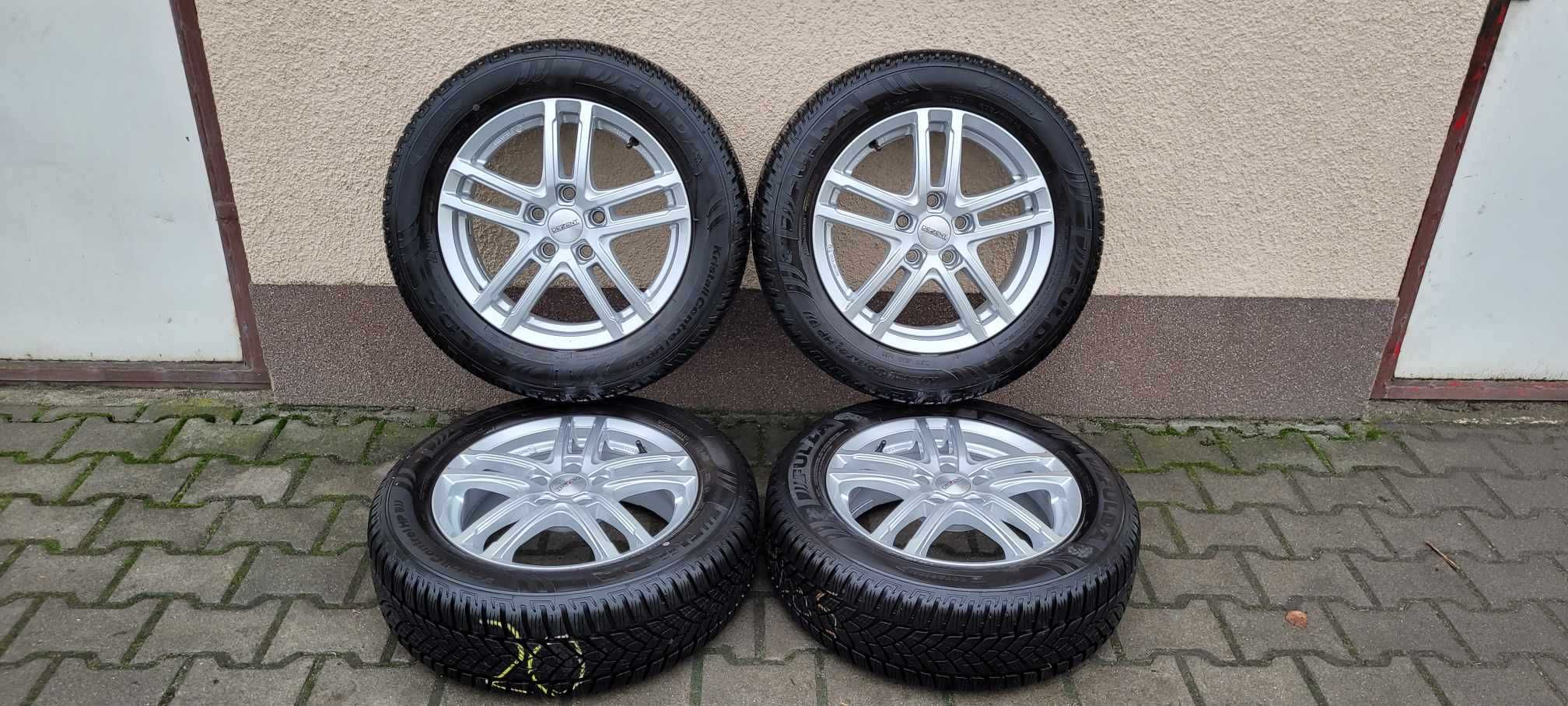 Alufelgi DEZENT 5X112 z oponami 206/60 R16 zima jak nowe