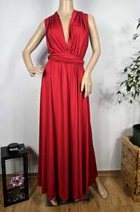 Czerwona sukienka maxi nowa z metką rozmiar 36 S
