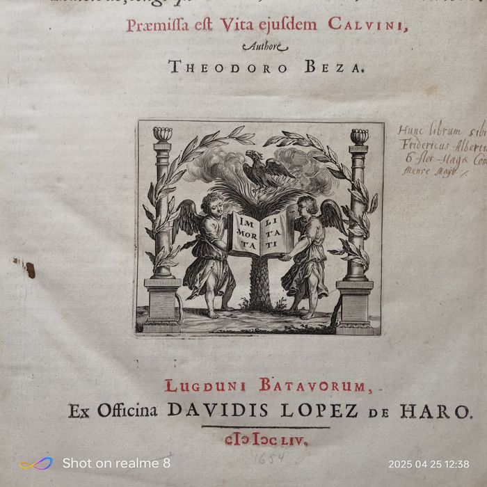 Książka   Institutio Christianae Religionis – Jan Kalwin (1654, łacina