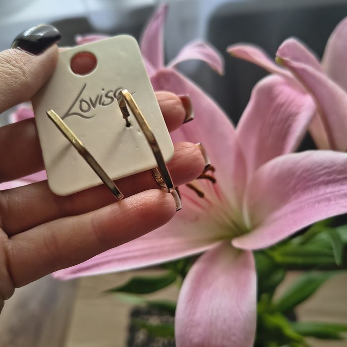 Kolczyki damskie pięciokąt