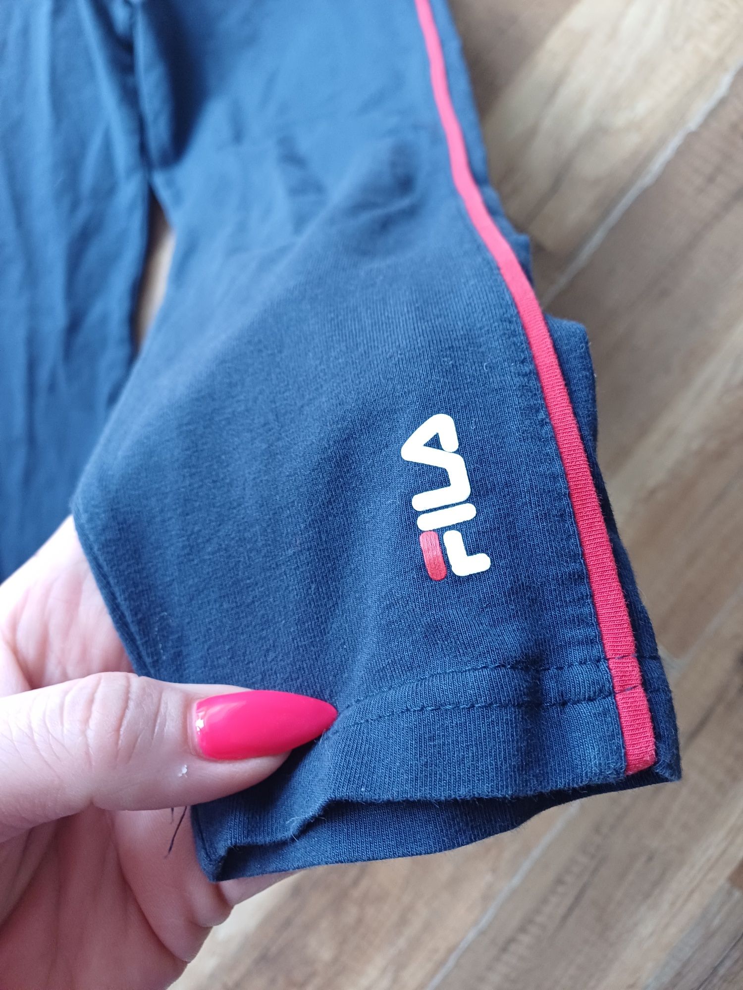 Fila dresy 146 152 spodnie dresowe leginsy Granatowe dziewczynka