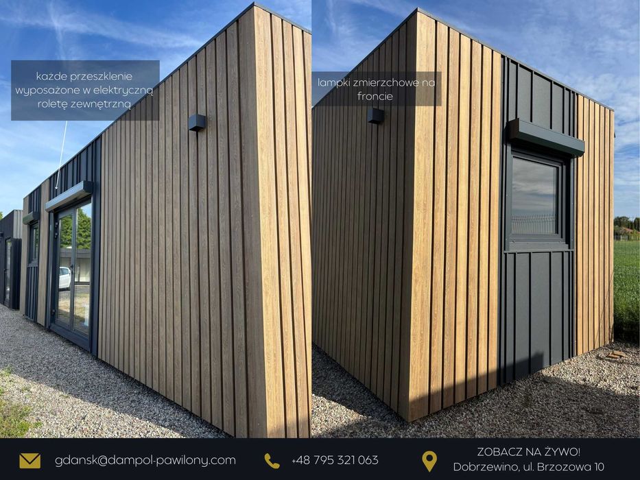 domek mobilny 24m2 8x3m/ ROD/ całoroczny, gotowy do podłączenia