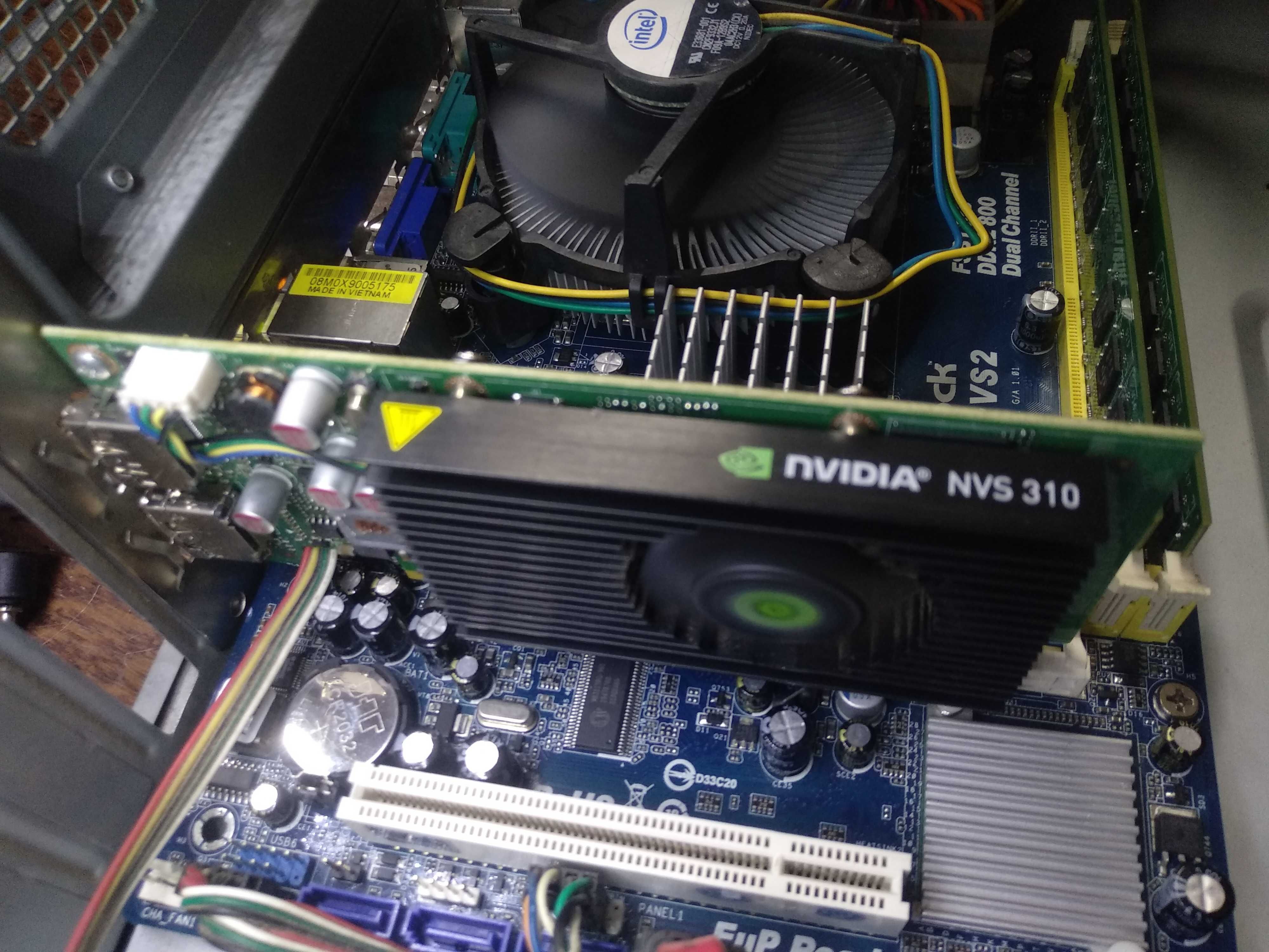 Видеокарта с переходником  nVidia NVS 310 512 MB   DisplayPort + DVI