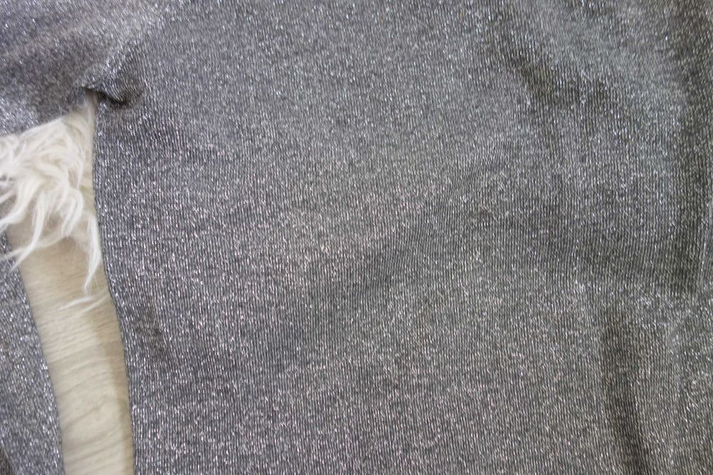 Atmosphere damski sweterek sweter rozmiar 16/44 srebrna nitka