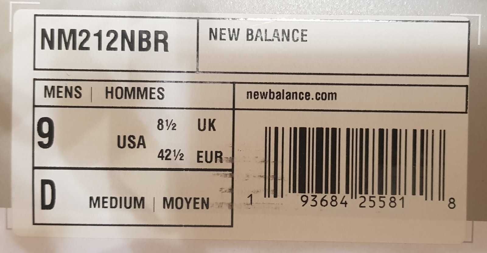 Кроссовки для катания на скейте New Balance NM212NBR размер 9 USA